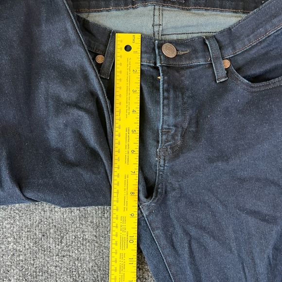 Rock & Republic Jeans Women 10 31x32 Blue Denim Cotton Stretch Mid Rise Straight - Picture 4 of 16